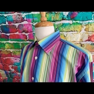 𝅺visconti Uomo Size L Button Front Shirt